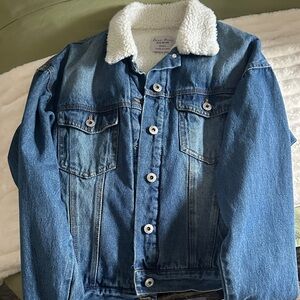 Love Tree Cream Sherpa Lined Jacket